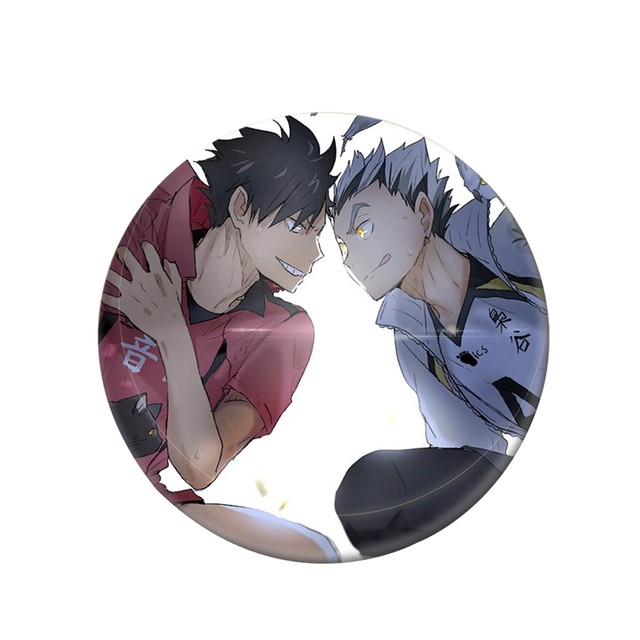 Anime haikyuu!!! Voleibol Boy Cosplay Esmalte Pin, Tsukishima